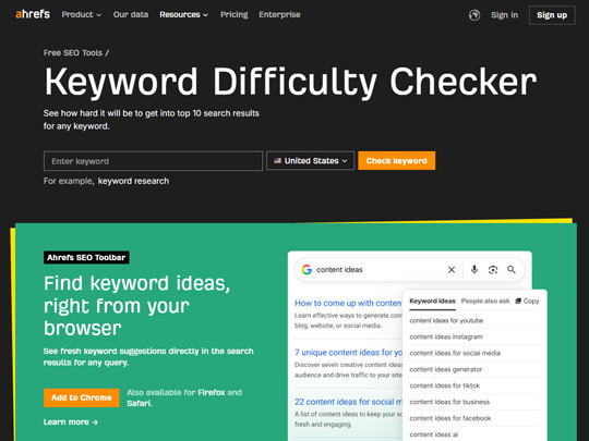 Keyword Difficulty Checker