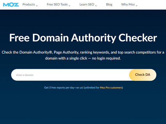 Domain Authority Checker