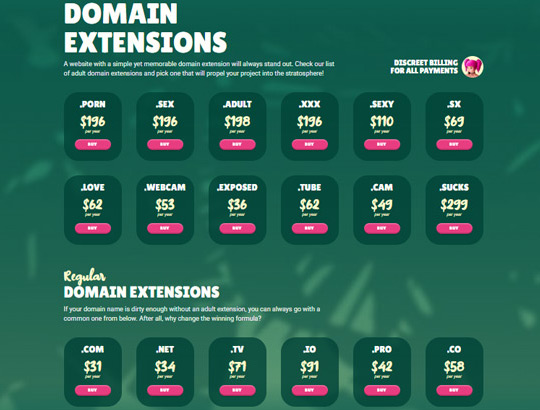 Adult Domains